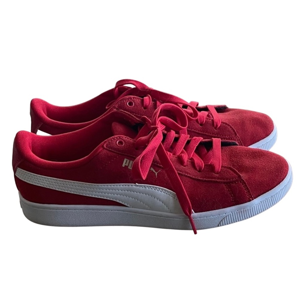Red Puma Tennis Shoes Size 9 - Picture 3 of 7